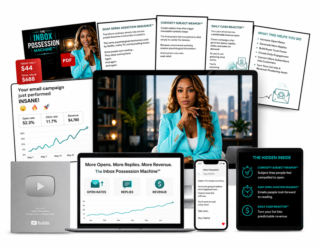 The Inbox Possession Machine "Turn Emails into Buyers, Replies, and Revenue Without Writing "Perfect Copy"